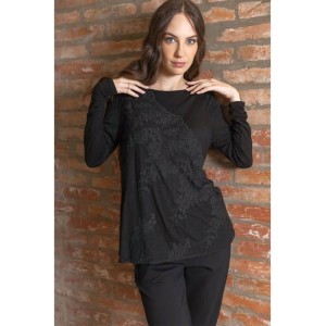 CHEZ MOI Blusa Jasmin Nero