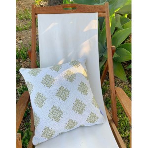 IL GENNARGENTU Cuscino Sardo Pistoccu Jacquard Verde 