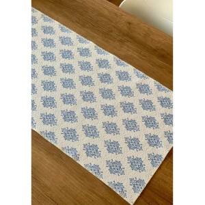 IL GENNARGENTU Runner Sardo Pistoccu Jacquard Azzurro 45x100