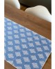 IL GENNARGENTU Runner Sardo Pistoccu Jacquard Azzurro 45x100