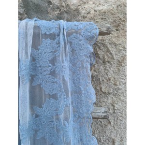 CHEZ MOI Foulard Versailles Fiordaliso 97x200