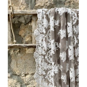 CHEZ MOI Foulard Versailles Vintage Fango 97x200